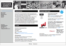 Tablet Screenshot of gassenarbeit-bern.ch